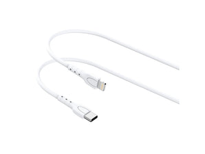 Lemontti Cablu Type-C la tip Lightning, 25W, 0.5m, Alb