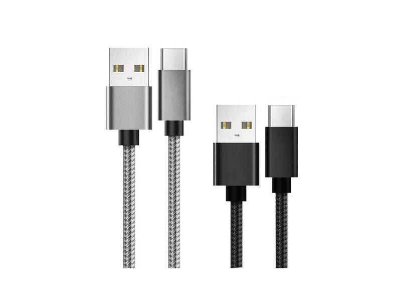 Lemontti Set Cabluri Bending Aluminum USB-A la Type-C 0.5m + 1m