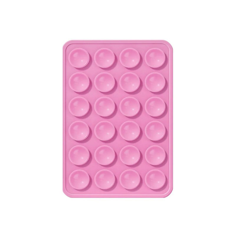 Lemontti Suport Silicon Duo cu ventuze pentru telefon Fuchsia