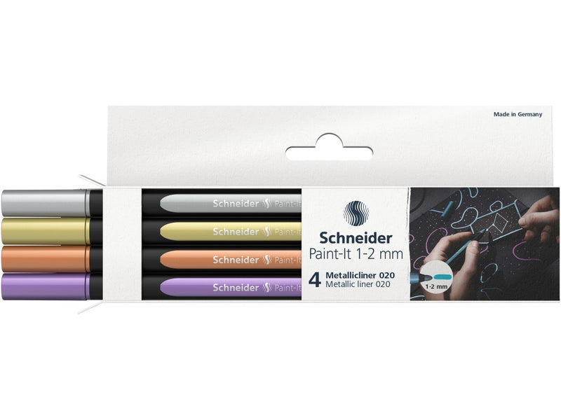 Liner metalic Schneider Paint-It 020 1-2 mm 4 buc/set