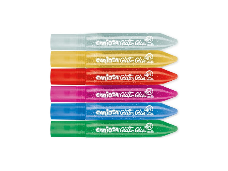 Lipici cu sclipici Spark Carioca 6x10,5 ml