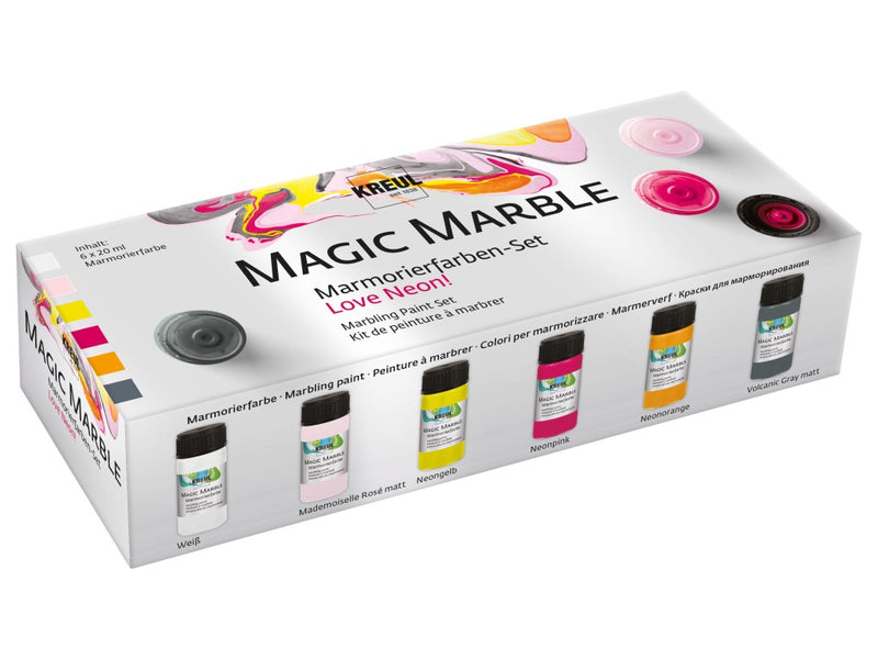 Vopsea Kreul Magic Marble Neon 20 ml 6/set