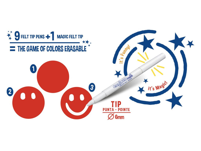 Carioca Magic Marker Erasable 10/set