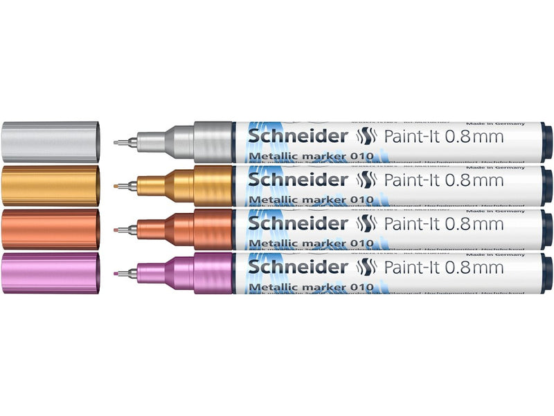 Marker metalic Schneider Paint-It 010 0,8 mm 4 buc/set1
