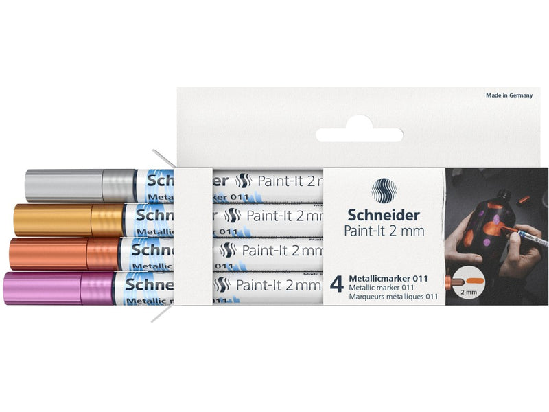 Marker metalic Schneider Paint-It 011 2 mm 4 buc/Set1