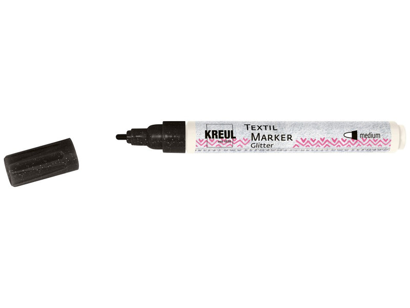 Marker pentru textile Glitter Kreul, vârf Mediu