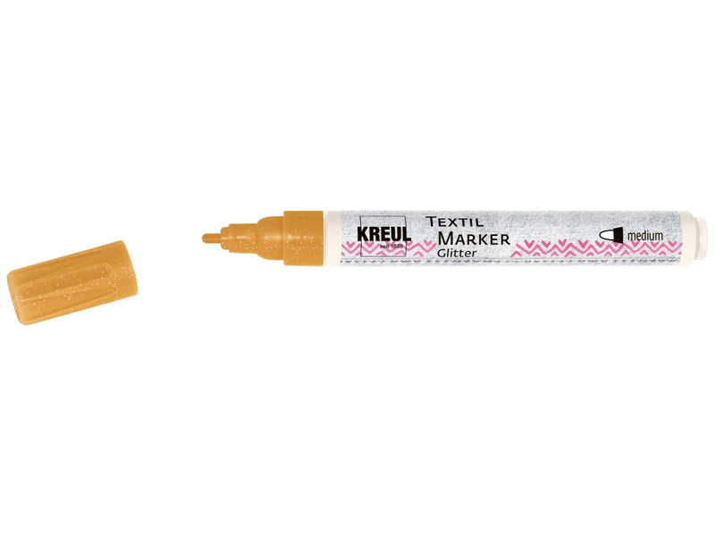 Marker pentru textile Glitter Kreul, vârf Mediu