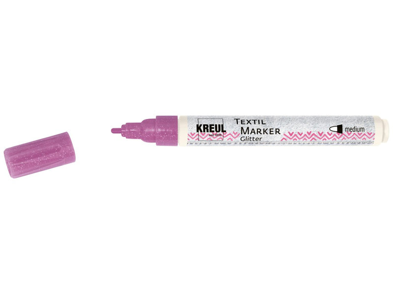 Marker pentru textile Glitter Kreul, vârf Mediu