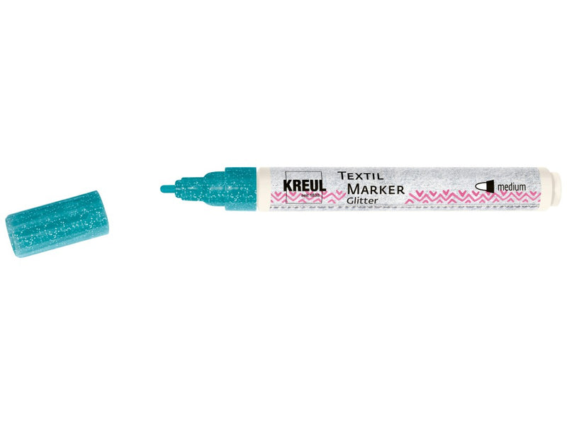 Marker pentru textile Glitter Kreul, vârf Mediu