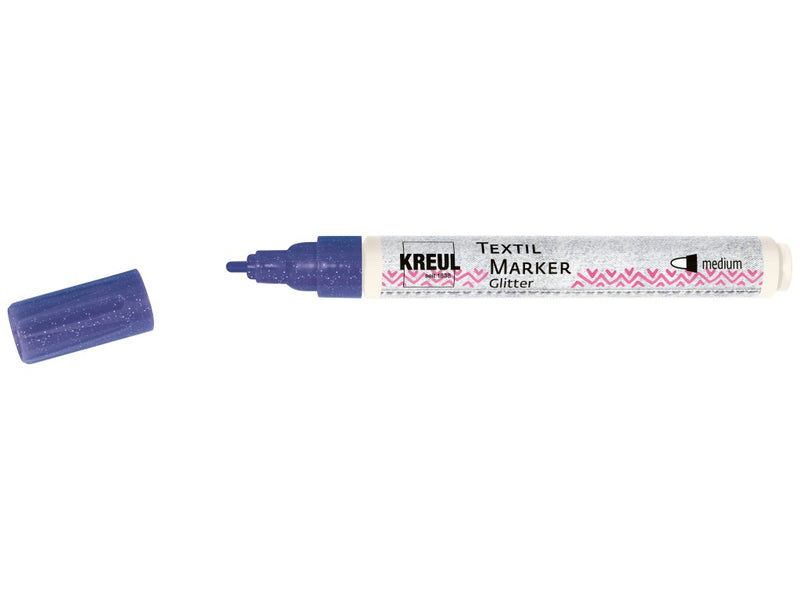 Marker pentru textile Glitter Kreul, vârf Mediu