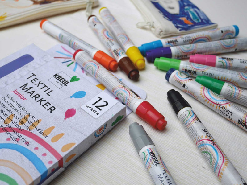 Marker textile Kreul Junior 12/set