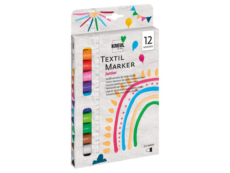 Marker textile Kreul Junior 12/set
