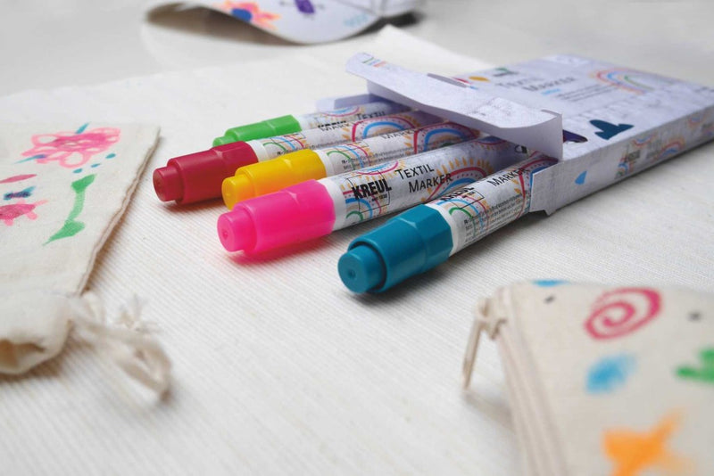Marker pentru textile Junior Kreul, set 5 buc/set