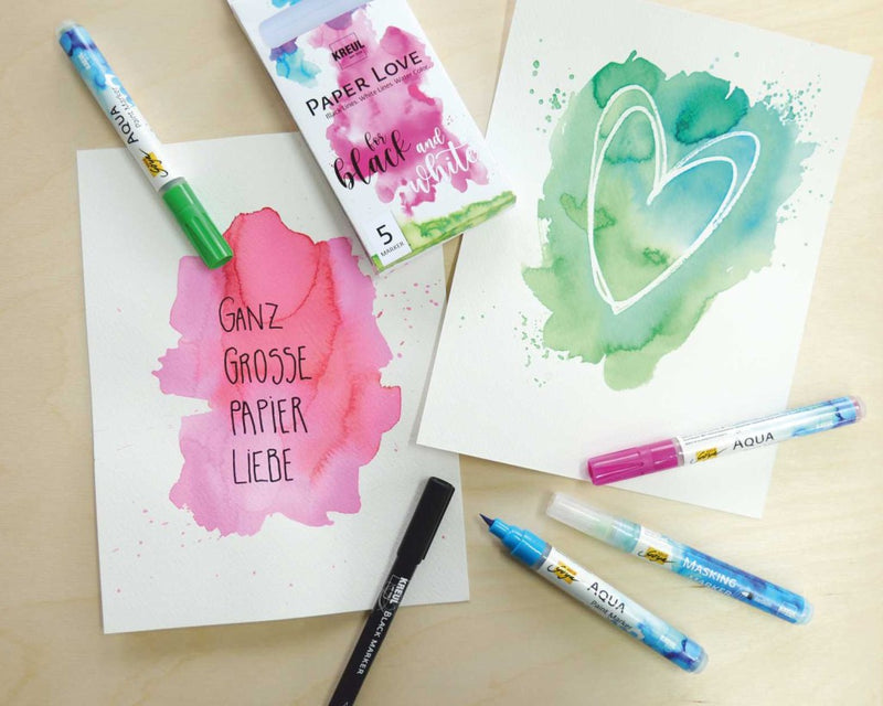 Marker Kreul Paper Love 5 culori/set