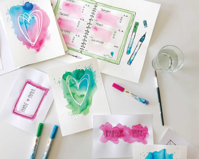 Marker Kreul Paper Love 5 culori/set