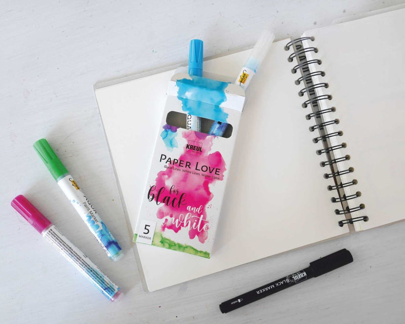 Marker Kreul Paper Love 5 culori/set