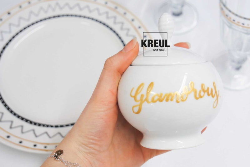 KREUL Glass & Porcelain Pen Metallic medium 5/set