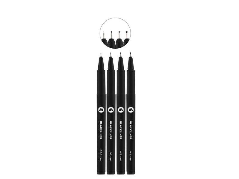 Blackliner Etui Set 2 4 buc