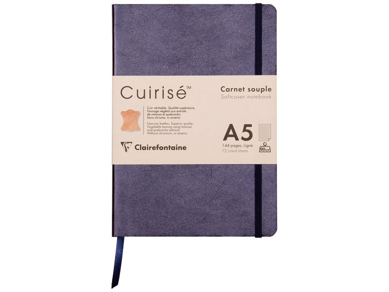 Caiet copertă piele moale A5, 144 pagini, Cuirise