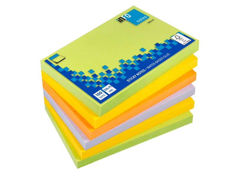 Notes adeziv Spring 125 x 75 mm - 100 file 5855-76