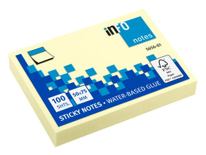 Notes adeziv 50 x 75 mm 100 file Info Notes