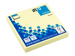 Notes adeziv 75 x 75 mm 100 file Info Notes