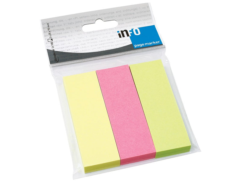 PageMarker 25 x 75 mm 3 culori/set 300 file brilliant