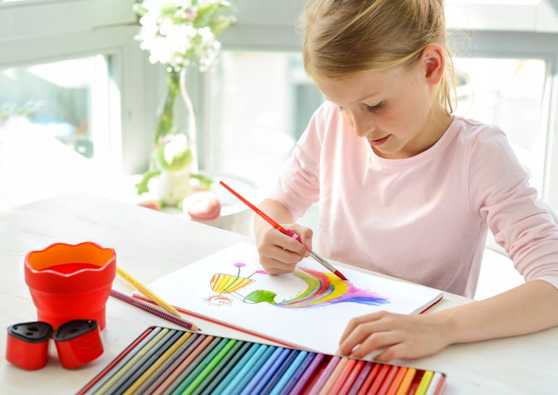 Pahar pentru pictură simplu Click-Go Faber-Castell
