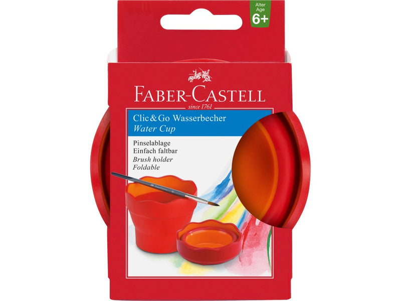 Pahar pentru pictură simplu Click-Go Faber-Castell
