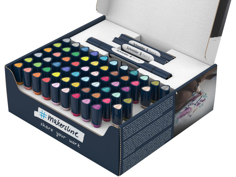 Twinmarker Schneider Paint-It 040 brush + round complete set 72 buc ass