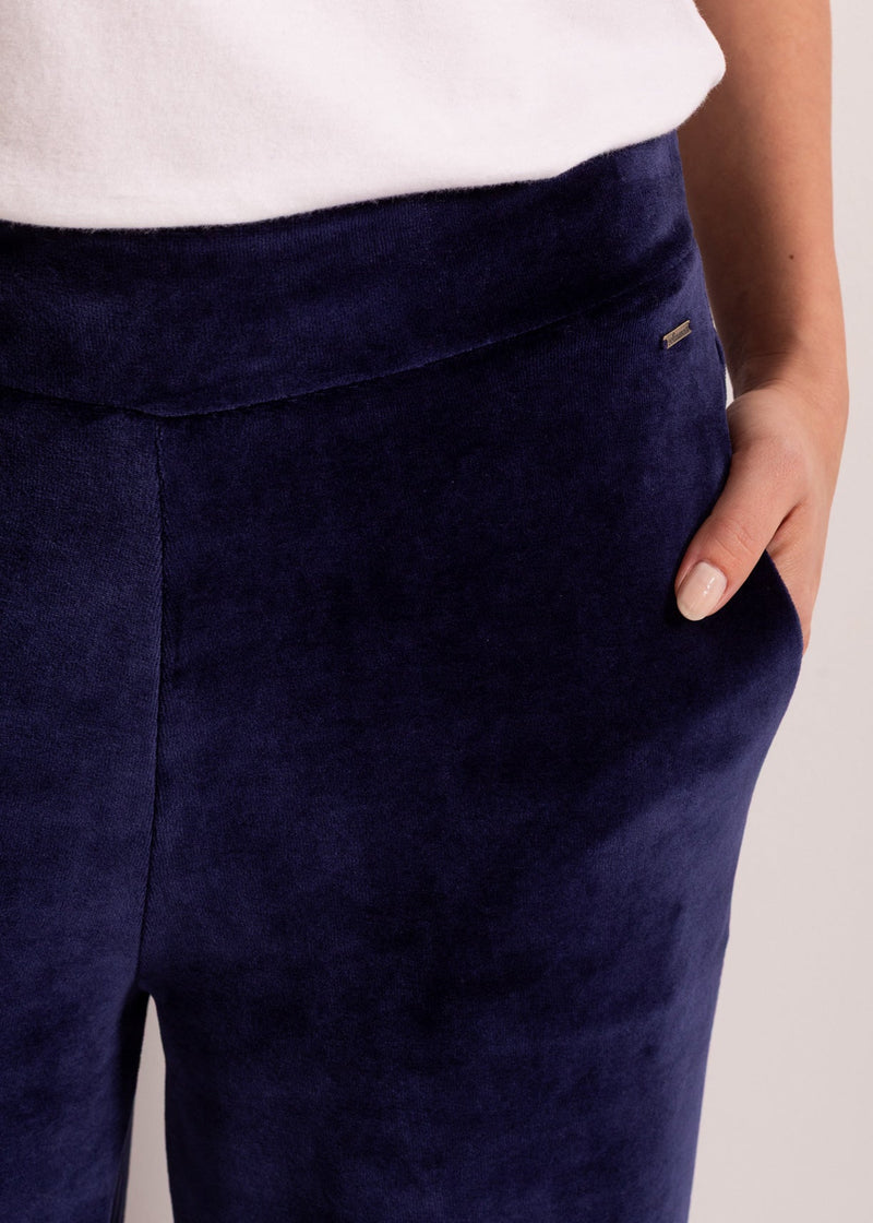 Pantaloni Damă Velvet Bleumarin