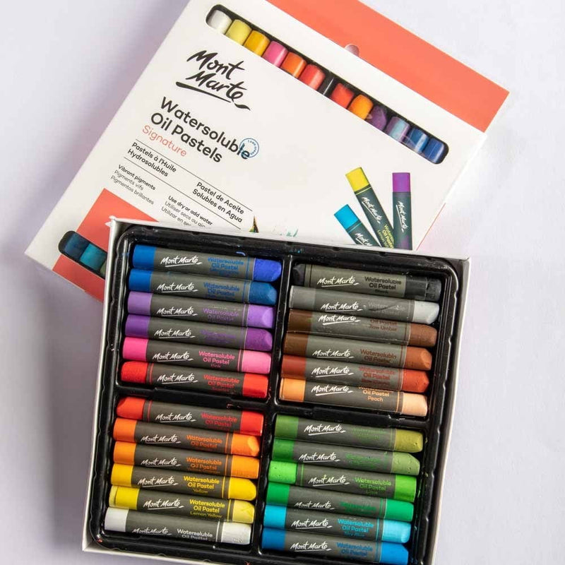 Pastel ulei solubil Mont Marte 24 buc/set