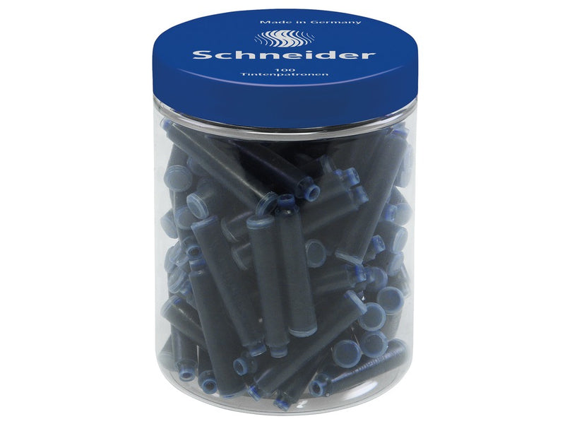 Patron stilou albastru Schneider 100/borcan