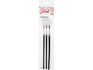 KREUL Brushes for Glass & Porcelain paint 3/set