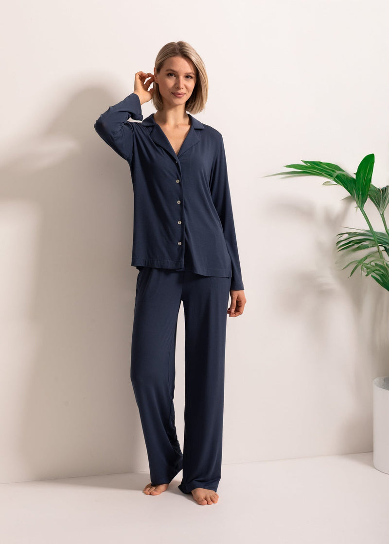 Pijama Rever Damă Flora Modal