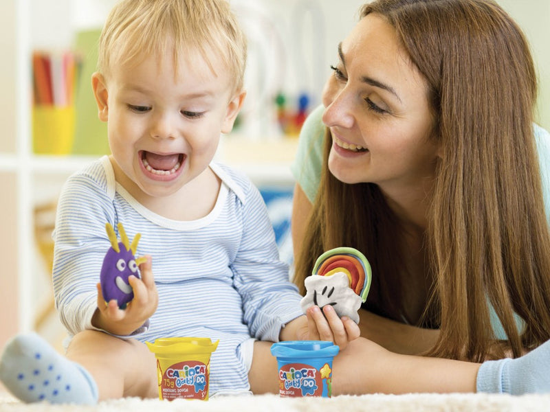 Plastilina Baby Dough Carioca 3 x 75 g/cutie