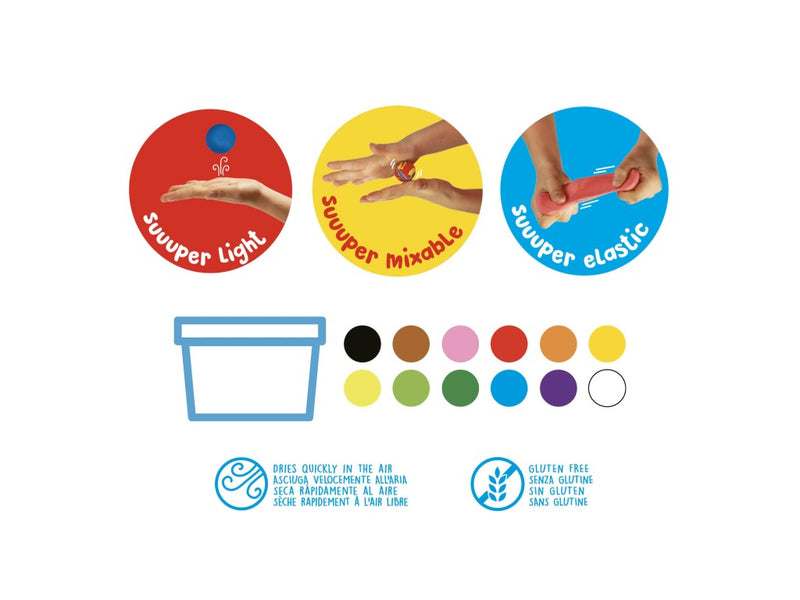 Plastilină ModeLight Maxi PlayBox Carioca