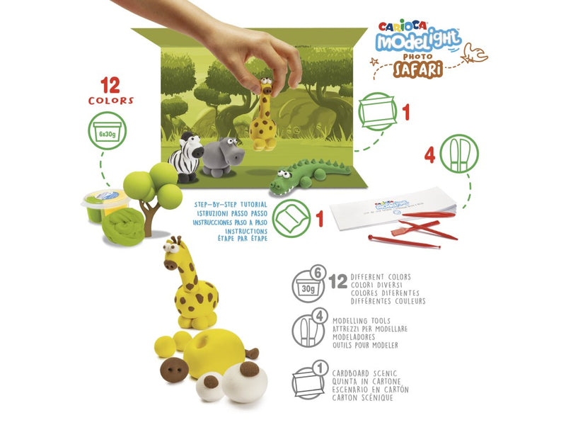 Plastilină ModeLight Maxi PlayBox Carioca