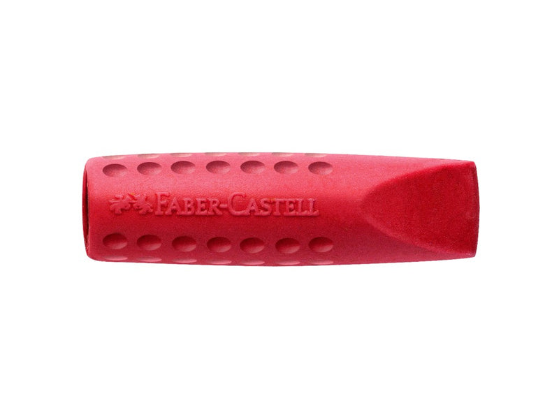 Radieră capac grip 2001 roșie/albastră Faber-Castell 2 buc/set