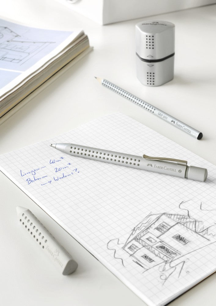 Radieră creion grip 2001 gri Faber-Castell