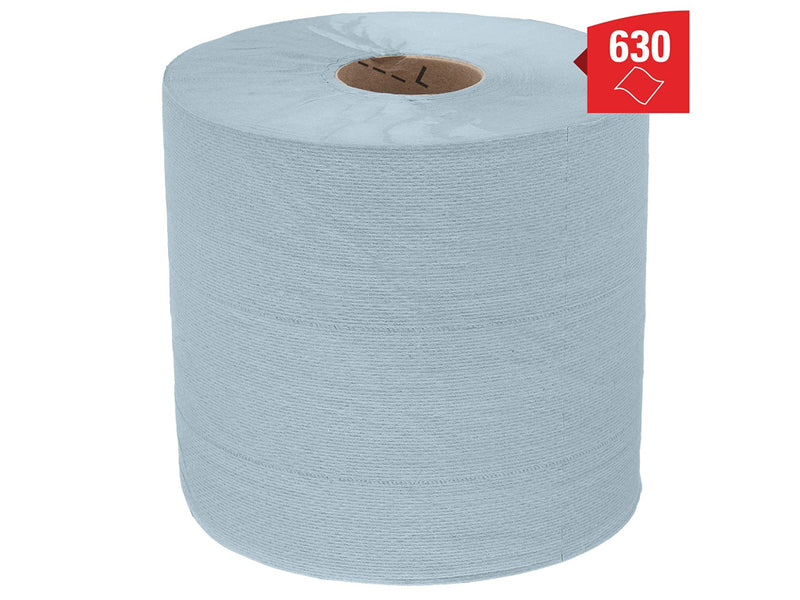Rezervă prosoape în rolă Kimberly-Clark L10, Food & Hygiene, 1 strat, albastre, 239 m/rolă, 6 role/set