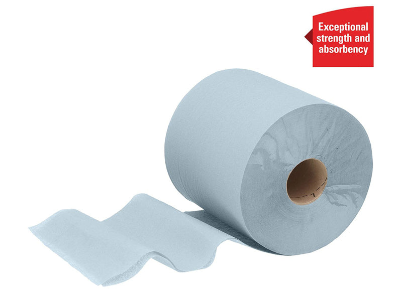 Rezervă prosoape în rolă Kimberly-Clark L10, Food & Hygiene, 1 strat, albastre, 239 m/rolă, 6 role/set