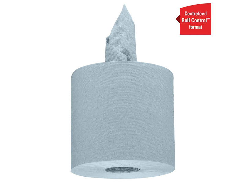 Rezervă prosoape în rolă Kimberly-Clark L10, Food & Hygiene, 1 strat, albastre, 239 m/rolă, 6 role/set