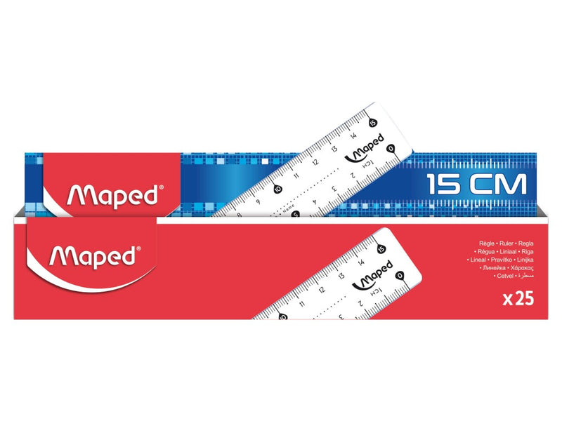 Riglă Maped Classic 15 cm dublă gradație