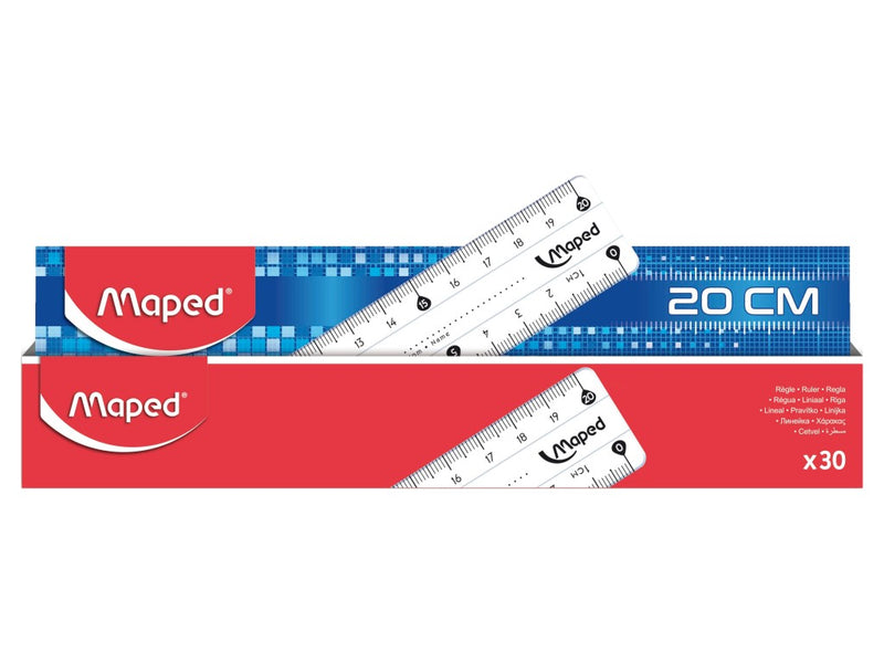 Riglă Maped Classic 20 cm dublă gradație