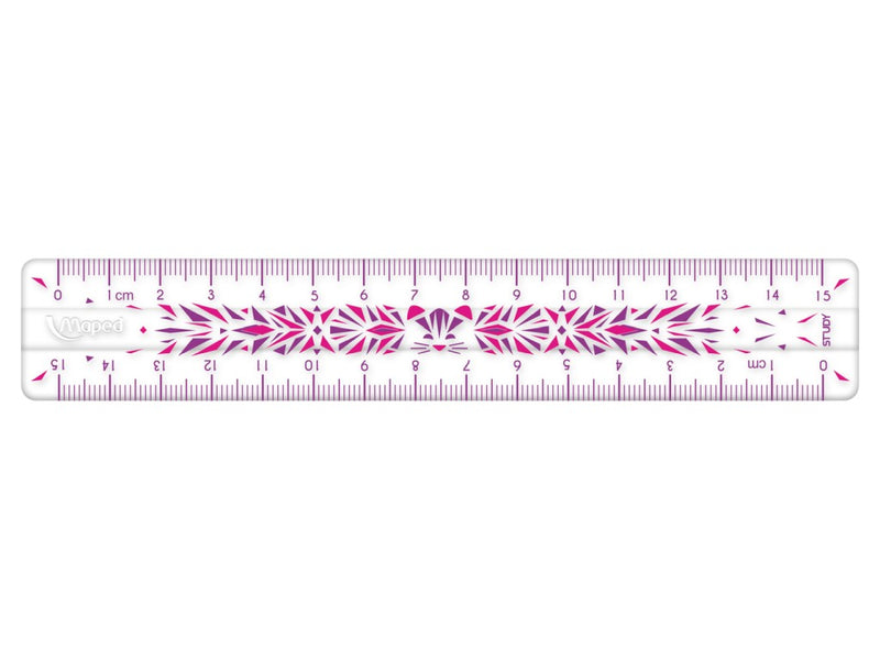 Riglă Maped Study Unbreakable fancy 15 cm