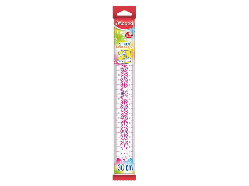 Riglă Maped Study Unbreakable fancy 30 cm