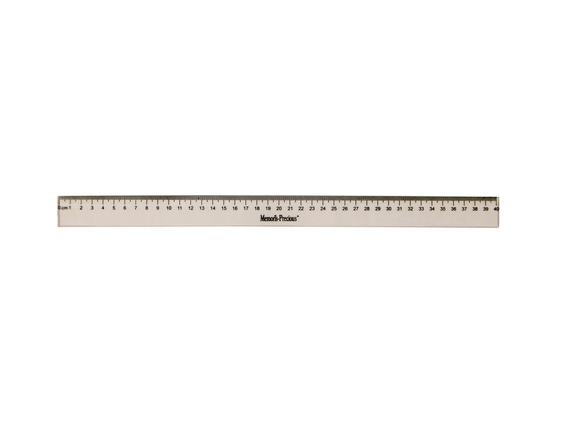 Riglă de plastic Memoris Precious în etui 40 cm