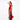 Rochie lunga rosie din satin Be that girl