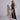 Rochie neagra lunga din satin cu paiete Celebrity